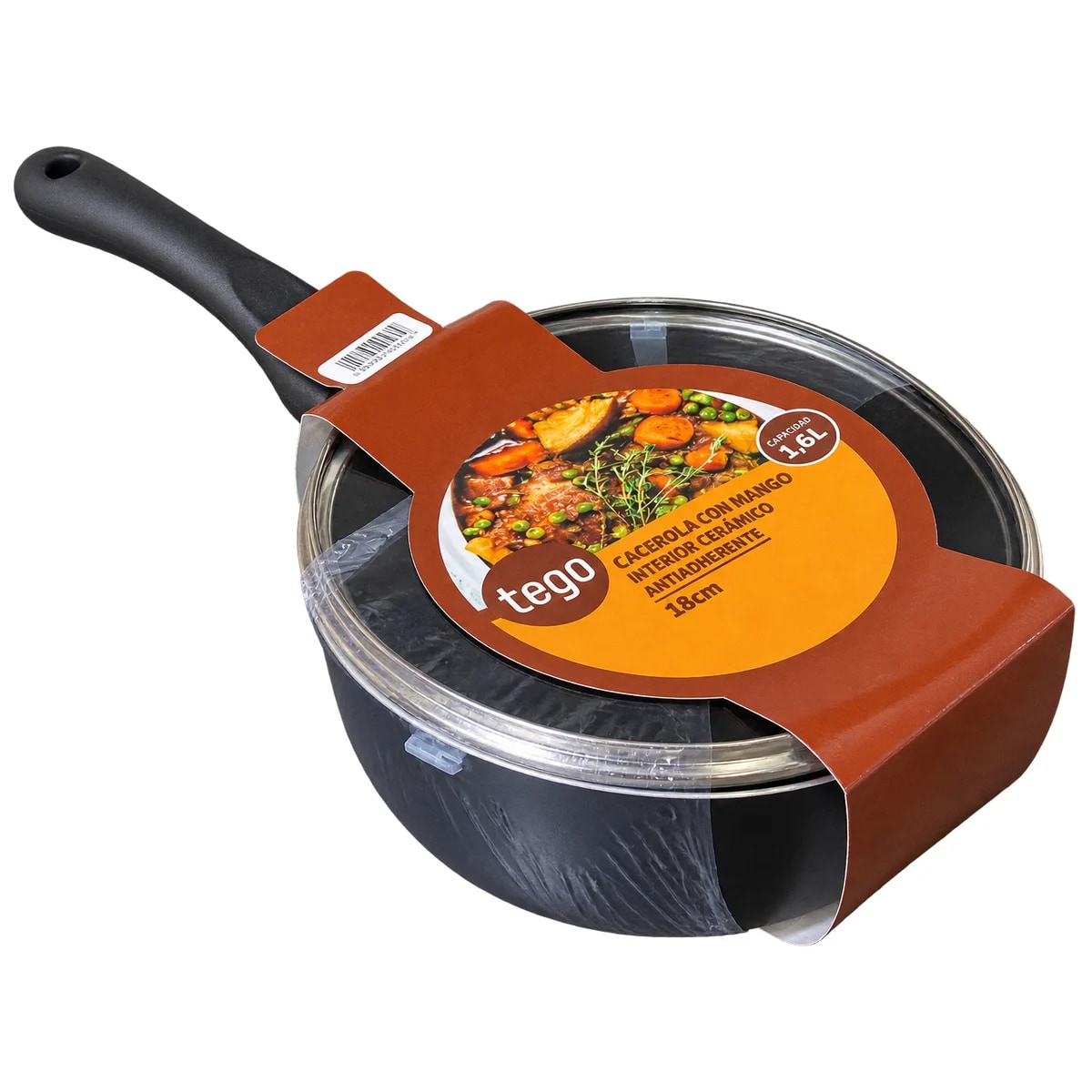 Cacerola Tego con mango Negro - 1
