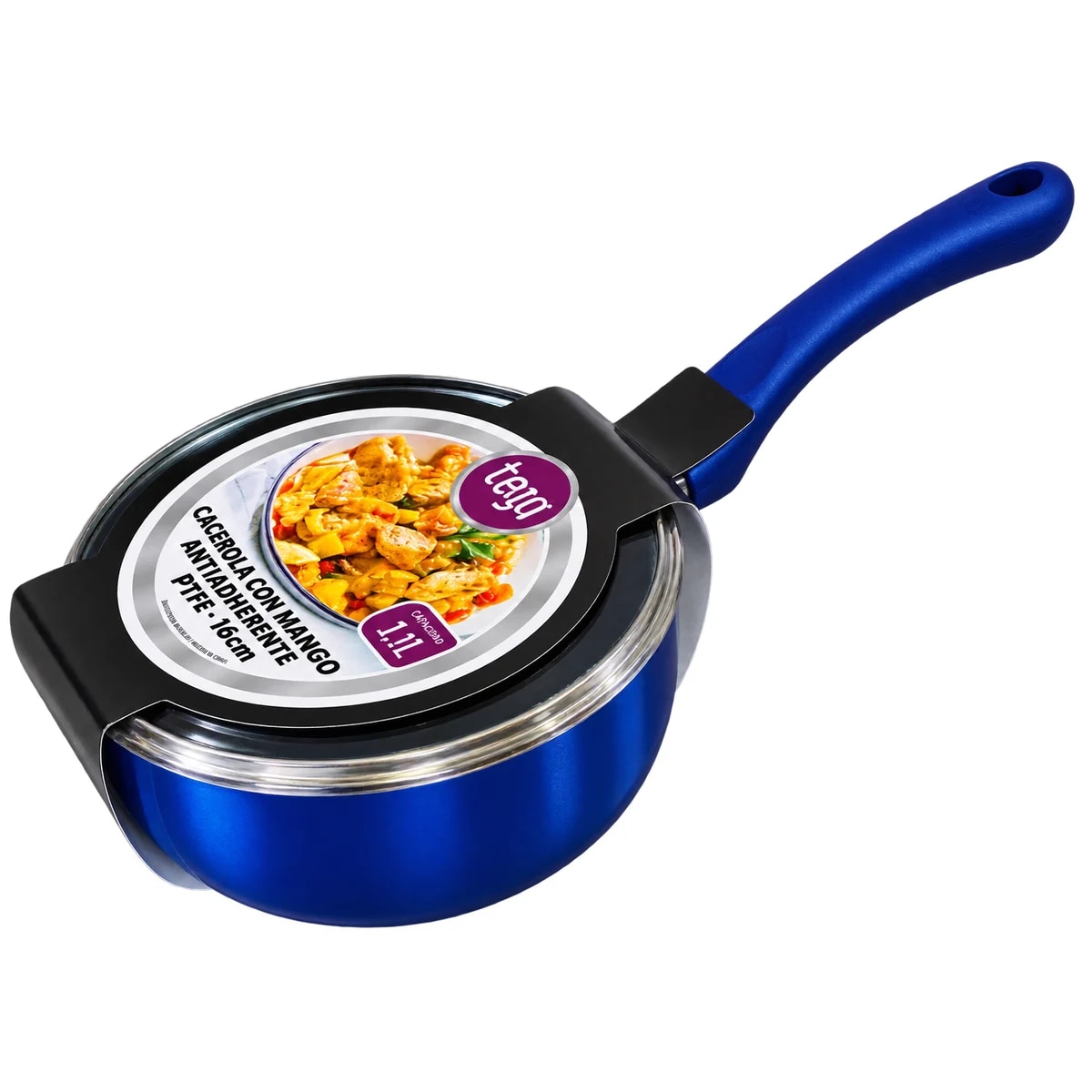 Cacerola Tego con mango Azul - 1