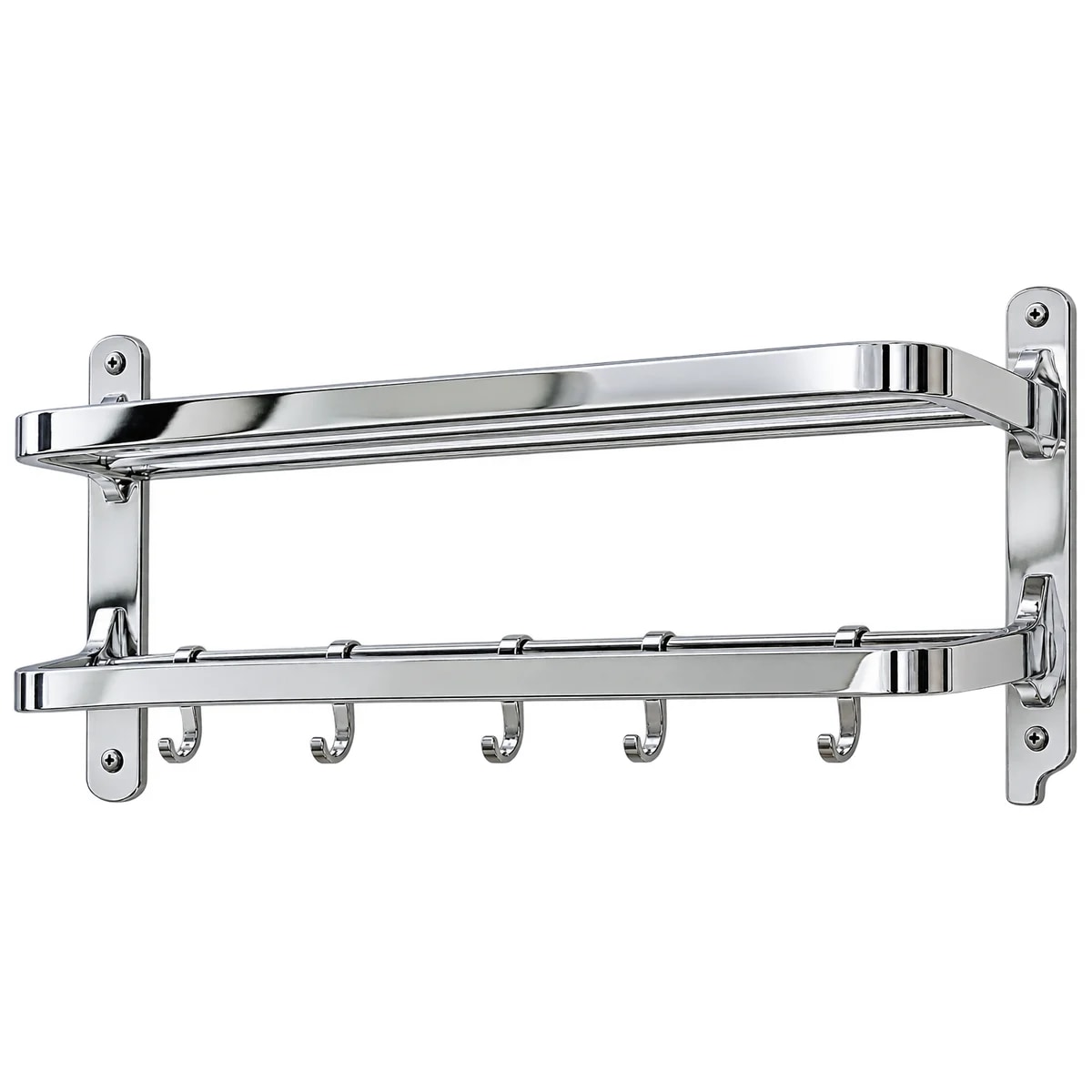 Rack toallero con estante y barral - 1
