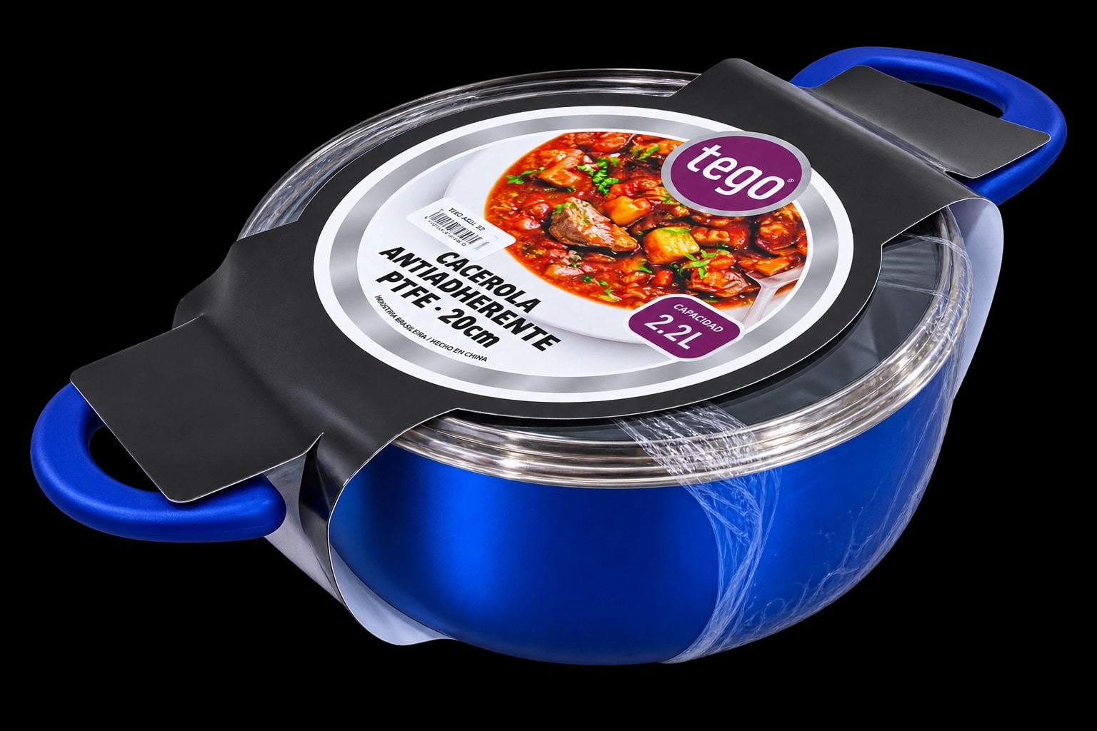 Cacerola Tego 20cm Azul - 1
